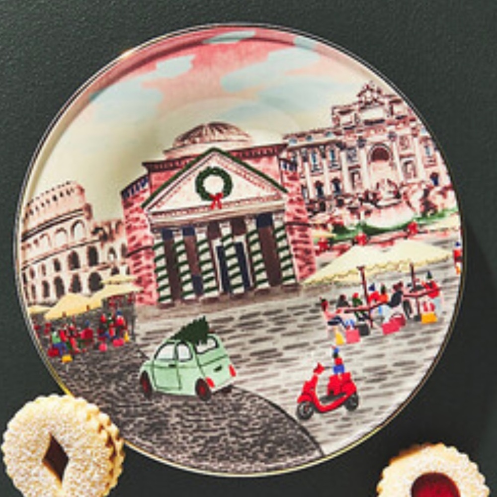Anthropologie Holiday in the City plate: Rome